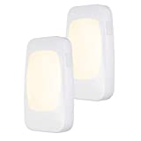 Energizer 4-in-1 LED Power Failure Night Light, 2 Pack, Plug-in, Light Sensing, Auto On/Off, Foldable Plug, Soft White, Emergency Flashlight, Tabletop Light, Hurricane, Storm, Tornado, 46473