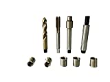 BZBMGMO M10 X 1.0X12.7 Spark Plug Repair Short Tooling KIT, Metric Thread Repair Kit,Especially Suitable for Repairing Motorcycle,UTV,ATV and Snowmobile Spark Plug Repair
