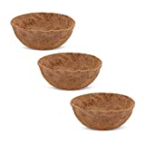 CEED4U 6 Packs 14 Inches Round Coco Coir Liner, Circle Coconut Fiber Replacement Liners for Hanging Basket Wall Hanging Baskets Garden Planter Flower Pot