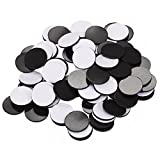 100 Pcs Pangda Flexible Rubber Magnets Discs Dots Magnets 3/4 Inch Round Magnetic Discs with Adhesive Backing