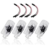 LED Car Door Light Projector Courtesy LED Laser Welcome Lights 3D Ghost Shadow Light Logo Lamps for Highlander/Camry/Prius/Sienna/Tundra/Venza/4 Runner Puddle Light Accessories (4 Pack)