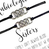 Carrie Clover Unbiological Sister Bracelets - Set of 2 Soul Sisters Bracelets Big Little Sorority Best Friend Matching jewelry - Friendship bracelet BFF Gifts,