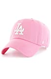 '47 Brand Los Angeles LA Dodgers Clean Up Hat Cap Rose Pink/White