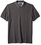 Amazon Brand - Buttoned Down Men's Classic-Fit Supima Cotton Stretch Pique Polo Shirt, Charcoal Heather, Medium