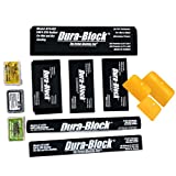 BLYSK and Dura-Block sanding block AF44A with set of FREE hard plastic putty spreaders for Applying Fillers, Putties, Glazes, autobody restoration