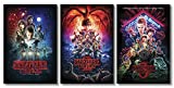 Stranger Things Set of 3 Posters - Season 1,2 and 3 Posters 24in x 36in Fan Memorabilia Netflix TV Show