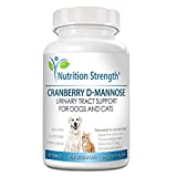 Nutrition Strength Cranberry for Dogs and Cats, Support for UTI in Dogs, Urinary Tract Plus Immune Health Supplement, Support for Bladder Infection in Dogs, D-Mannose for Dogs, 150 Chewable Tablets