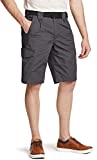 CQR Men's On-The-Go Cargo Shorts, Lightweight Relaxed Fit Casual Shorts, Outdoor Stretch Multi-Pocket Cargo Shorts, Ripstop Cargo Shorts Charcoal, 36