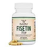 Fisetin Capsules - 100mg, 60 Count (Natural Bioflavonoid Polyphenols Supplement Similar to Apigenin, Luteolin, and Quercetin) Aging Support Senolytic by Double Wood Supplements