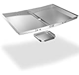 Grill Grease Tray with Catch Pan - Stainless Steel Grill Replacement Parts - Universal Grease Tray for Gas Grill Models from DYNA GLO, NEXGRILL, Expert Grill, Backyard Grill, Kenmore, BHG and More