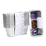 Geesta 40 Pack Blackstone Grease Cup Liners Aluminum Foil Drip Pan Compatible with 28 & 36 & 30 & 22 & 17 Inch Blackstone Griddles, Grill Grease Tray Blackstone Griddle Accessories