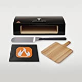 BakerStone Pizza Oven Box Kit With Pizza Stone, Pizza Peel And Dust Cover, Outdoor Indoor Stainless Steel Pizza Oven For Gas Grill