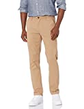 Amazon Essentials Men's Slim-Fit Casual Stretch Khaki, Dark Khaki, 34W x 32L