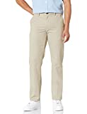 Amazon Essentials Men's Slim-Fit Wrinkle-Resistant Flat-Front Chino Pant, Khaki, 34W x 32L