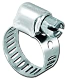 Pro Tie 33880 SAE Size 4 Range 1/4" to 5/8" Mini All Stainless Steel Hose Clamp (50 Pack)