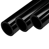 FORMUFIT Furniture Grade PVC Pipe, 40", 1-1/4" Size, Black (3-Pack) (P114FGP-BK-40x3)
