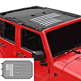 American Flag Sunshade Mesh Bikini Top Sun Shade UV Protection for 2007-2018 Jeep Wrangler JK Unlimited 4 Door