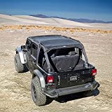 TUFFSHADE Compatible with Jeep Wrangler JK Full Mesh Sun Shade Cover Safari Bikini Top 2007-2017 4-Door Models Features Stowaway Pockets UV Protection 5-Year Warranty for JK4D by Rugged TUFF