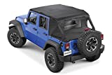 Ultimate Summer Combo For Soft Top JKU Wrangler|10-18 Jeep JKU Wrangler 4 Dr| Bimini Plus Top|w/s Header |WindStopper Plus and Tonneau|14810924