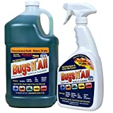 Bugs N All 1 Gal. Concentrate Makes 32 Qts. Pre-Wash Vehicle Cleaner - Bug Splatter and Black Streak Remover. Includes an EMPTY 32 oz. Spray Bottle - Will Not Remove Wax!