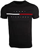 Tommy Hilfiger Men's Classic Fit Big Logo T-Shirt (Large, Black)