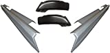 KKoneAuto Slip-On Metal Rocker Panels & Cab Corners Compatible with 1999-2007 Chevy Silverado GMC Sierra 4 Door Crew Cab (2 packages)