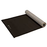 Gaiam Yoga Mat Classic Solid Color Reversible Non Slip Exercise & Fitness Mat for All Types of Yoga, Pilates & Floor Workouts, Granite Storm, 4mm