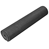 YogaDirect 1/4" Deluxe Extra Thick Yoga Sticky Mat, Black, 24x72x1/4-Inch