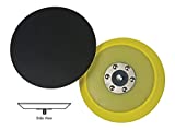 Lake Country Dual-Action Backing Plate, Flexible Plate with Hook-and-Loop Fastener, 5 Inch, Black and Yellow with Inner Steel Construction