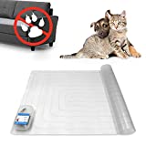 Indoor Pet Scat Shock Mat, 30x16 Pet Training Mat for Dogs and Cats, Electronic Training Mat Keep Pets Off Furniture, Safe Dog Repellent Mat with 3 Training Modes, Sofa Couch Protector