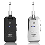 Getaria Wireless Guitar Transmitter Receiver Set 5.8GH Wireless Guitar System 4 Channels for Electric Bass Guitar Cordless Guitar Amplifier Guitar Cable Jack