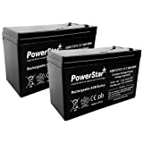 PowerStar 12V 7.5AH SLA Battery replaces UB1280 NP8.5-12 PS-1280 GP1280 12V BP8-12 - 2PK