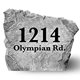 Personalized Address Marker - Address Sign -Greystone Color - House Marker - 15 W x 15 H