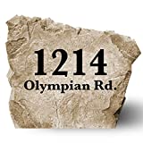 Personalized Address Stone - Address Marker - Sandstone Color - Address Marker - 15 W x 15 H