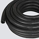 Apache 10031562 Multipurpose Hose  Black, 3/8 in. x 25 ft. Agriculture Hose with EPDM Tube, Cover, 200 PSI, Reinforced Air, Water Hose