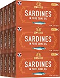 Sea Castle Sardines in Pure Olive Oil, 4.4oz (12 Pack)