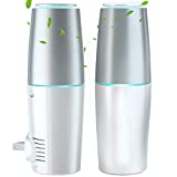 HomeZens UV Air Sanitizer 2 Pack, Plug in Air Purifier for Viruses and Bacteria, Eliminate and Sanitize Germs & Odor with UV Light, Keep Air Fresh, Portable Room Air Purifiers for Home, Hotel, Travel