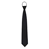 NEOVAT Classic Men'sTie black Auto Automatic necktie Great for Wedding, Groom, Groomsmen, Missions, Dances, Gifts, semi-formal events, night on the town. NEOVAT ties have a luxurious luster and soft texture. (S:44cm/17.3in~45cm/17.7in)