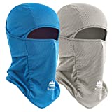 Botack Balaclava Face Mask, Sun UV Protection Breathable Full Head Mask for Cycling Men Women 2 Packed