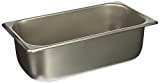 Winco 1/3 Size Pan, 4-Inch,Stainless Steel,Medium, 12.75"D x 7"W x 4"H