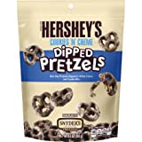 HERSHEY'S Cookies n Crme Dipped Pretzels - Kids Favorite Snacks - 8.5 OZ (3 Pack)