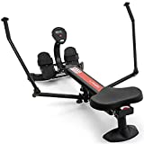 Lanos Hydraulic Rowing Machine | Adjustable Resistance | Rowing Machines for Home Use | LCD Monitor | Compact for Home Workout | Tone Muscle Improve Heart Health