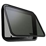 RecPro RV Exit Window 36" W x 22" H Optional Trim | RV Window Replacement (with Trim Ring) | Made in USA