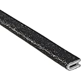 TRIM-LOK - 62B3X1/64-25 Trim-Lok Edge Trim  Fits 1/64 Edge, 3/8 Leg Length, 25 Length, Black, Pebble Texture  Flexible PVC Edge Protector for Sharp/Rough Surfaces, Easy to Install