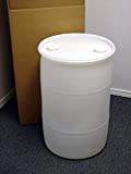 30 Gallon Drum; Emergency Water Storage Barrel, Natural - New! - Boxed! Water Container