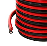GS Power 8 AWG (American Wire Gauge) OFC Zip Cord Cable for Car Stereo Amplifier Remote Automotive Trailer Harness Hookup Wiring | 25 ft Red & 25' Black Bonded  Pure Copper