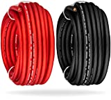 InstallGear 8 Gauge AWG OFC Pure Copper Power Ground Wire Cable (50ft Black/Red) True Spec Soft Touch - Welding, Battery Cable Wire, Automotive Wire, Car Audio Speaker Stereo, RV Trailer, Amp Wiring