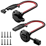 Bateria Power SAE Connector, 10AWG SAE Power Socket Sidewall Port SAE Cable Quick Connect for Solar Generator Battery Charger (4-Hole Installation*1pair)