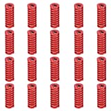 Befenybay 20PCS 8mm OD 20mm Long Red Hot Bed Spring Mid Load Compression Mould Springs for 3D Printer (Red)