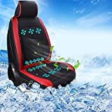 Cooling Car Seat Cushion 16 Fans- 12V Cooling System for Summer Driving car seat Cooler Cooling seat Covers for Cars Cooling seat Cover Breeze air Cooler Cover Cooling car seat Cover (Black)